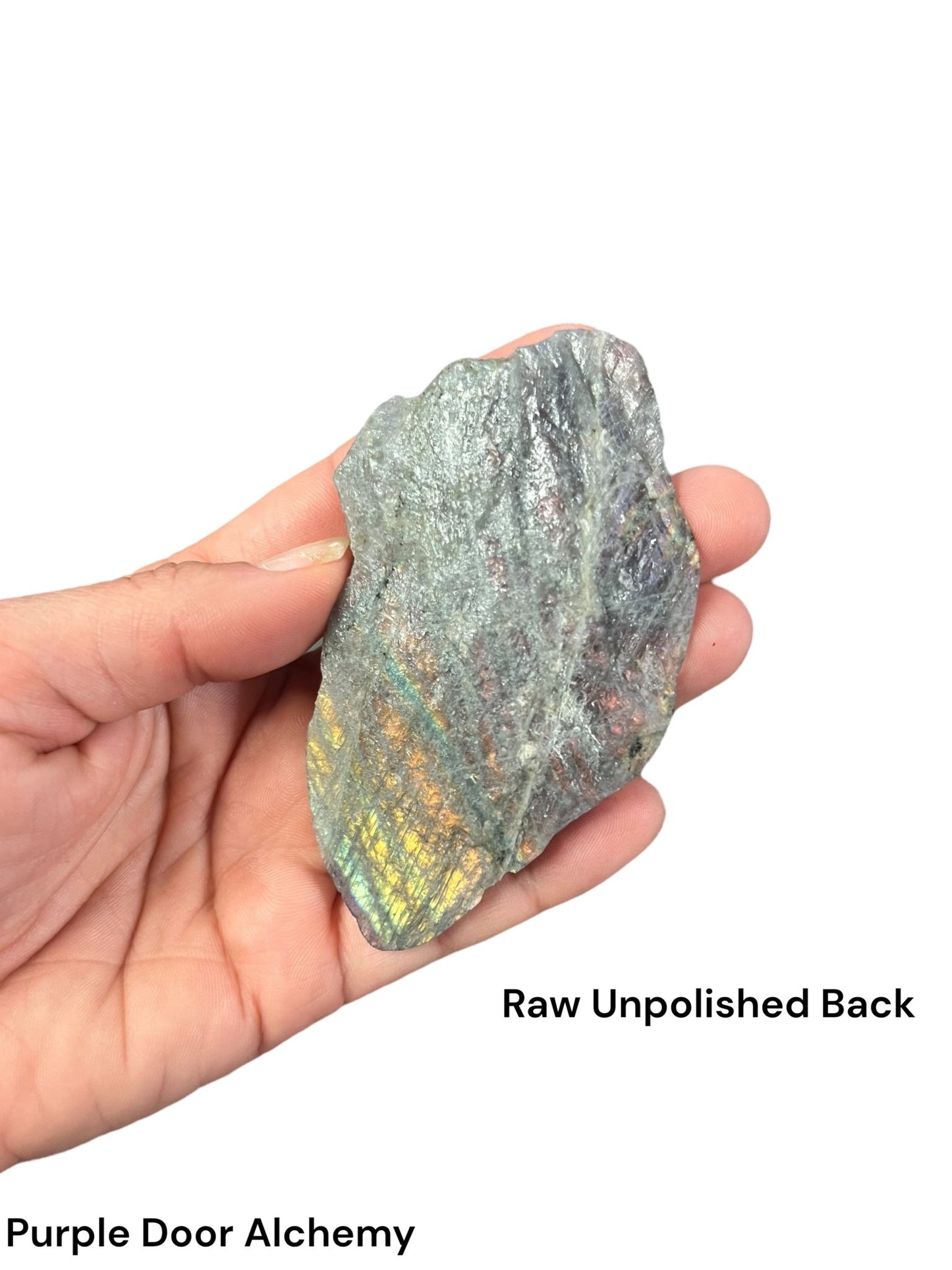 Sunset Labradorite Polished Slab 60g - Purple Door Alchemy
