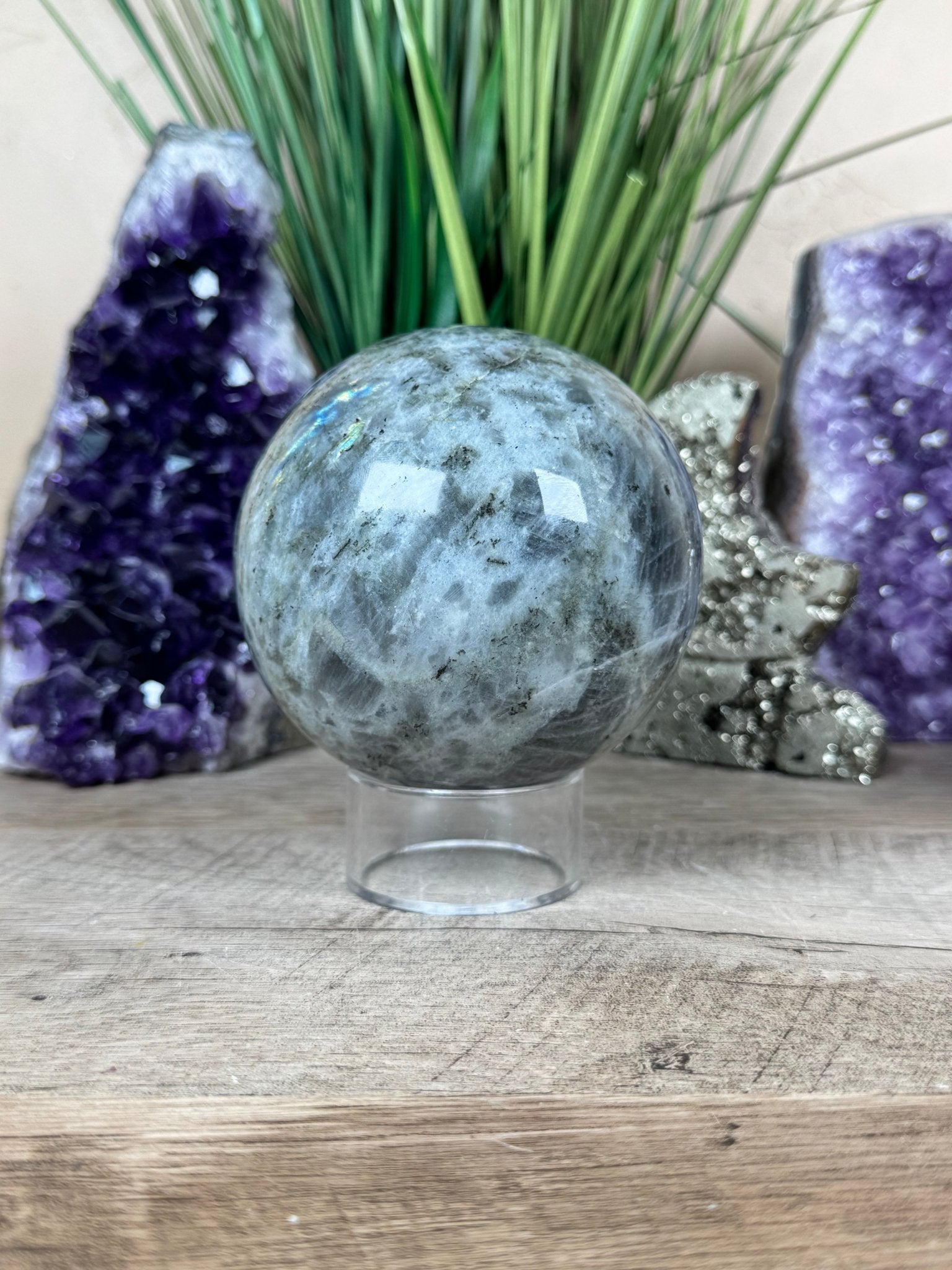 Sunset Labradorite Sphere 95mm/3.7 Inch - Purple Door Alchemy