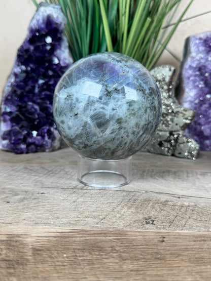 Sunset Labradorite Sphere 95mm/3.7 Inch - Purple Door Alchemy