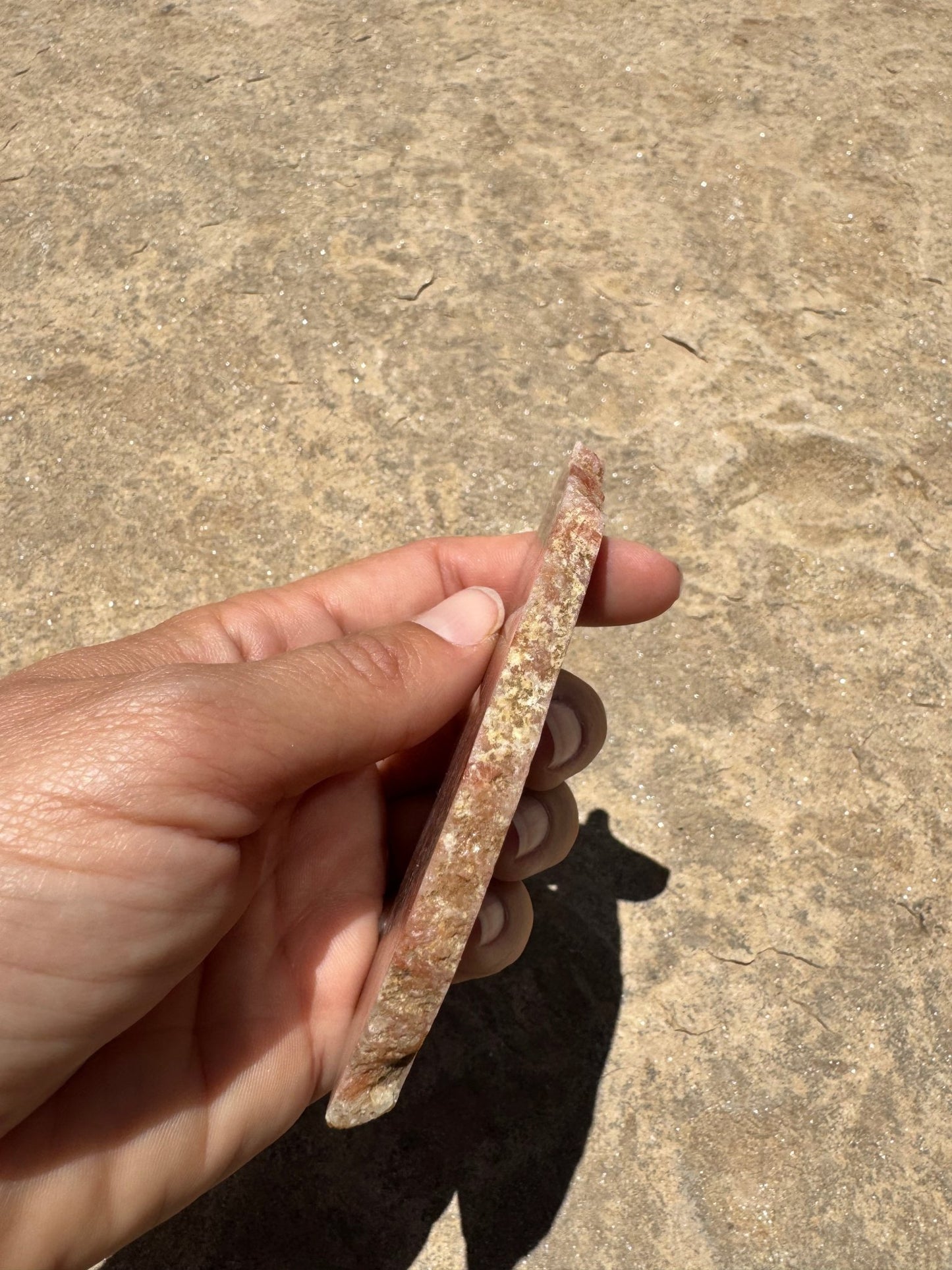 Sunstone Polished Slab 60g - Purple Door Alchemy