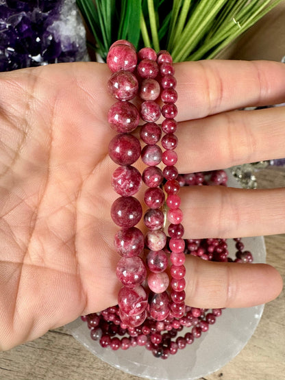 Thulite Bracelet - Purple Door Alchemy