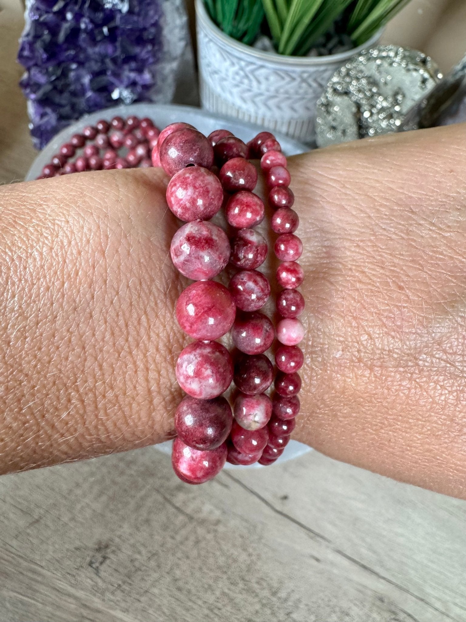 Thulite Bracelet - Purple Door Alchemy