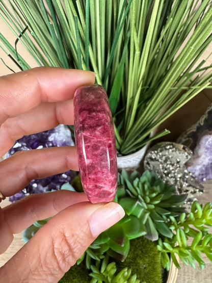 Thulite Palm Stone - Purple Door Alchemy
