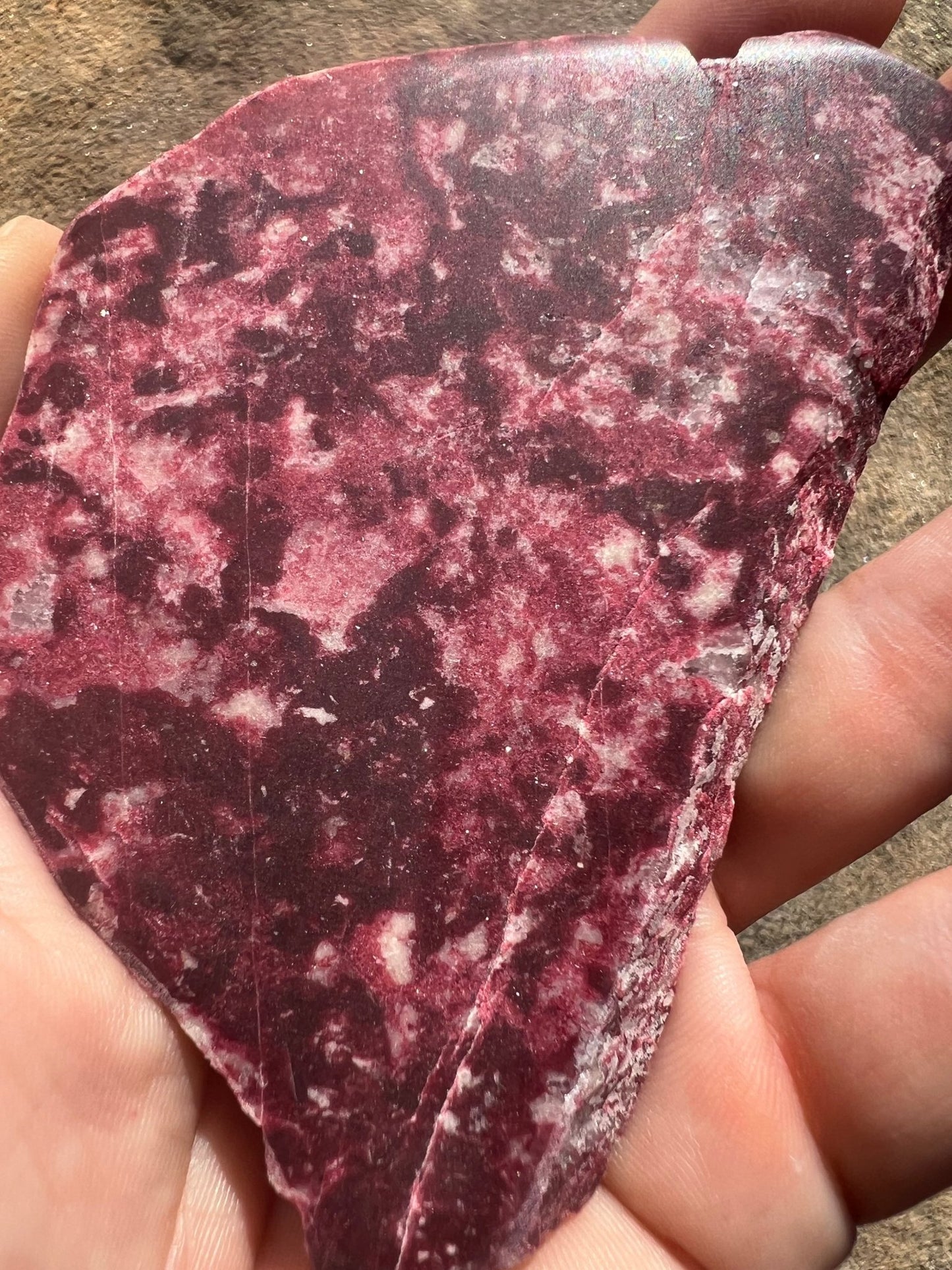 Thulite Slab 104g - Purple Door Alchemy
