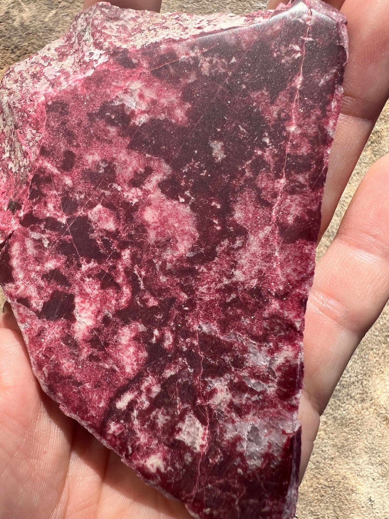 Thulite Slab 126g - Purple Door Alchemy