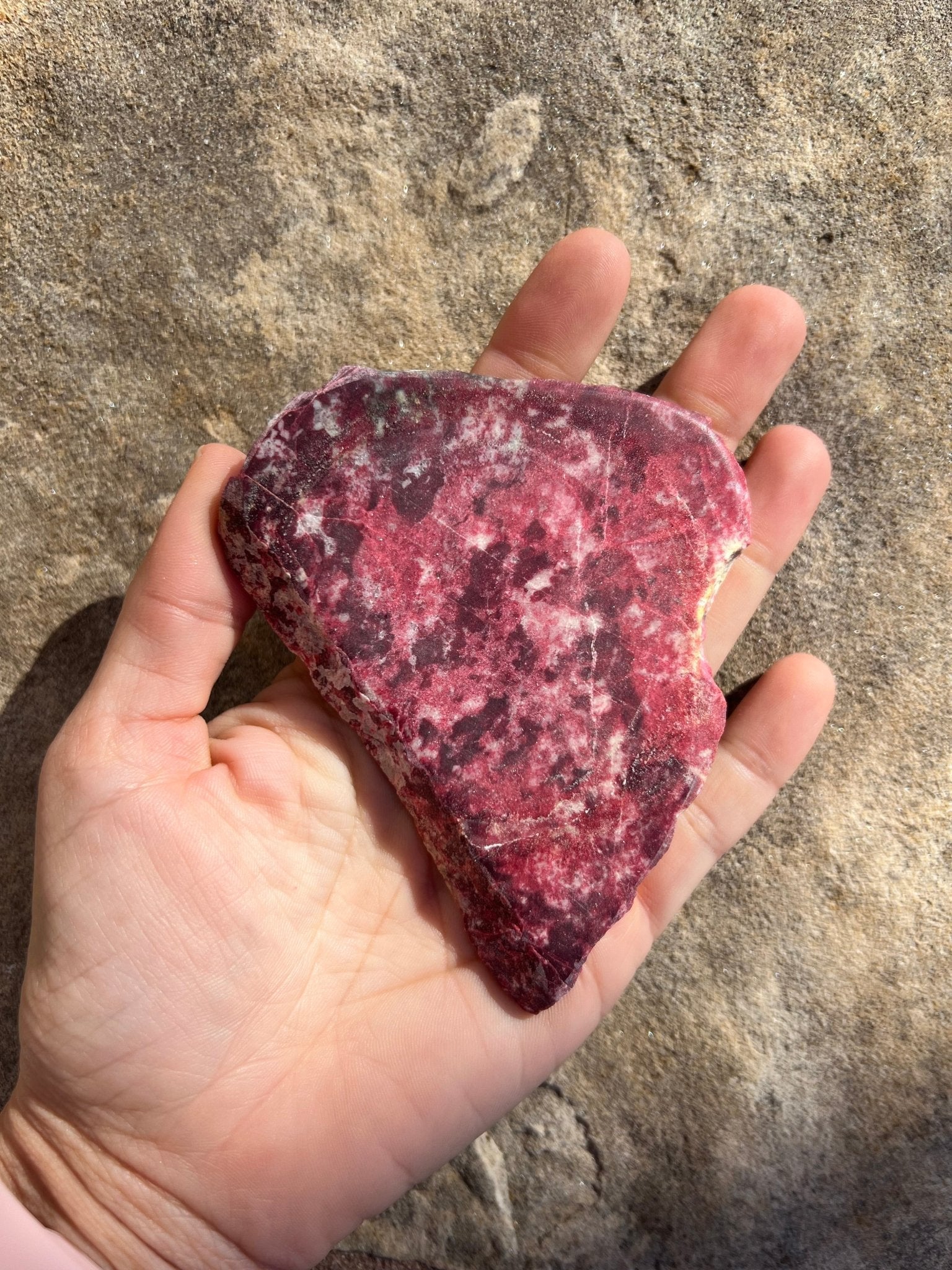 Thulite Slab 140g - Purple Door Alchemy