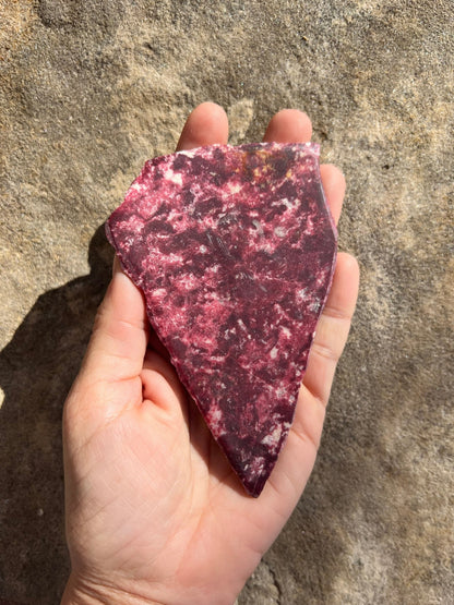 Thulite Slab 144g - Purple Door Alchemy