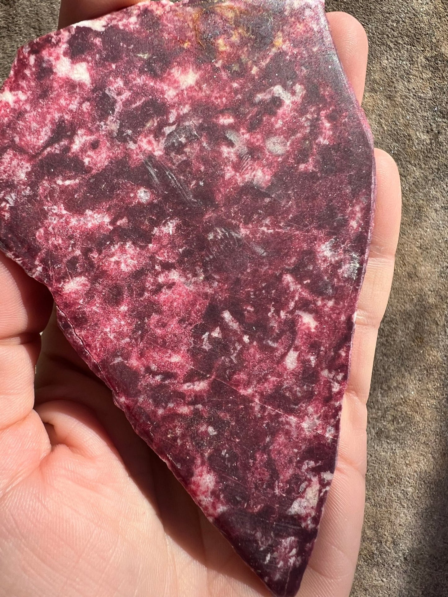 Thulite Slab 144g - Purple Door Alchemy