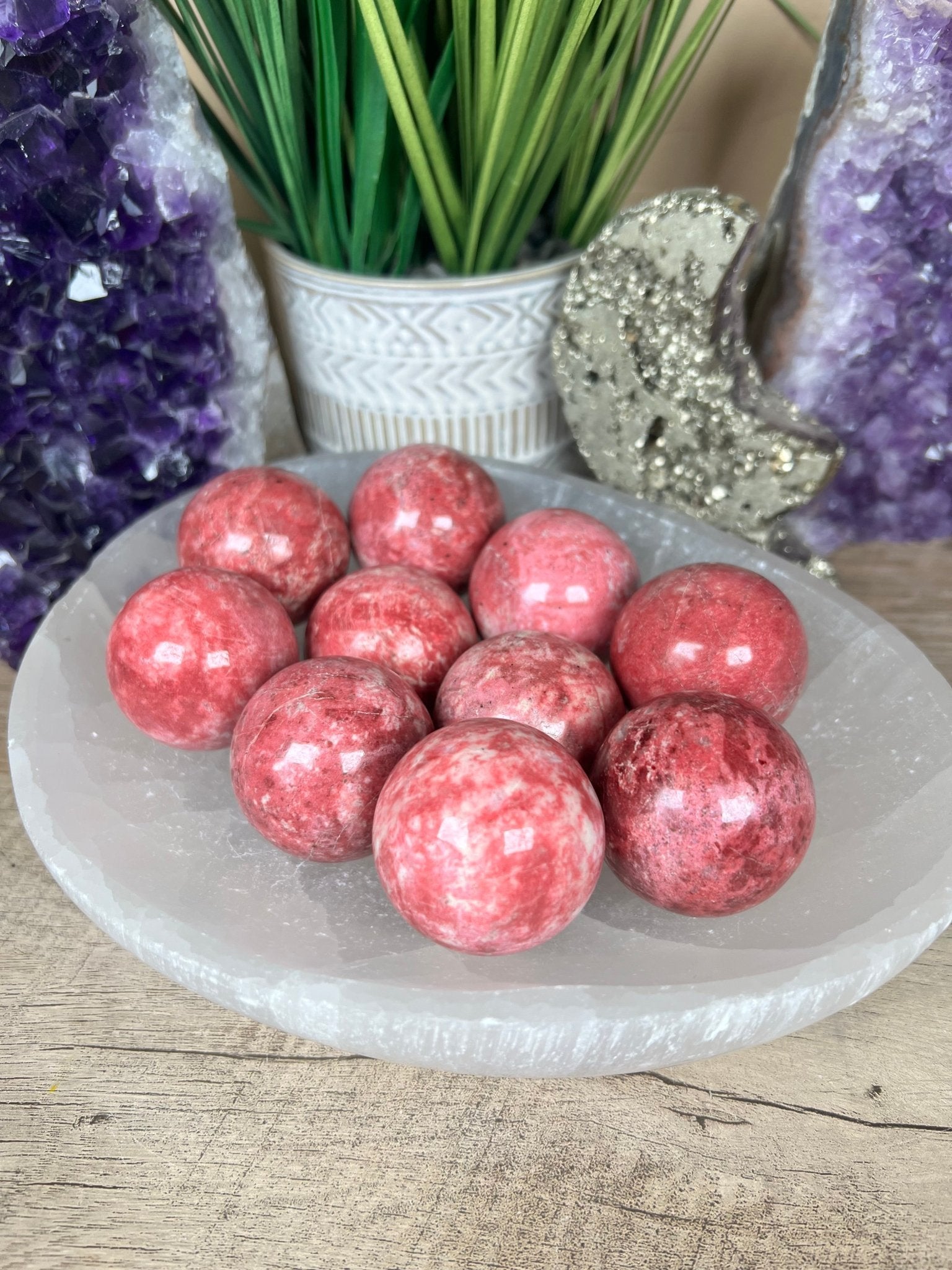 Thulite Sphere 40mm - Purple Door Alchemy