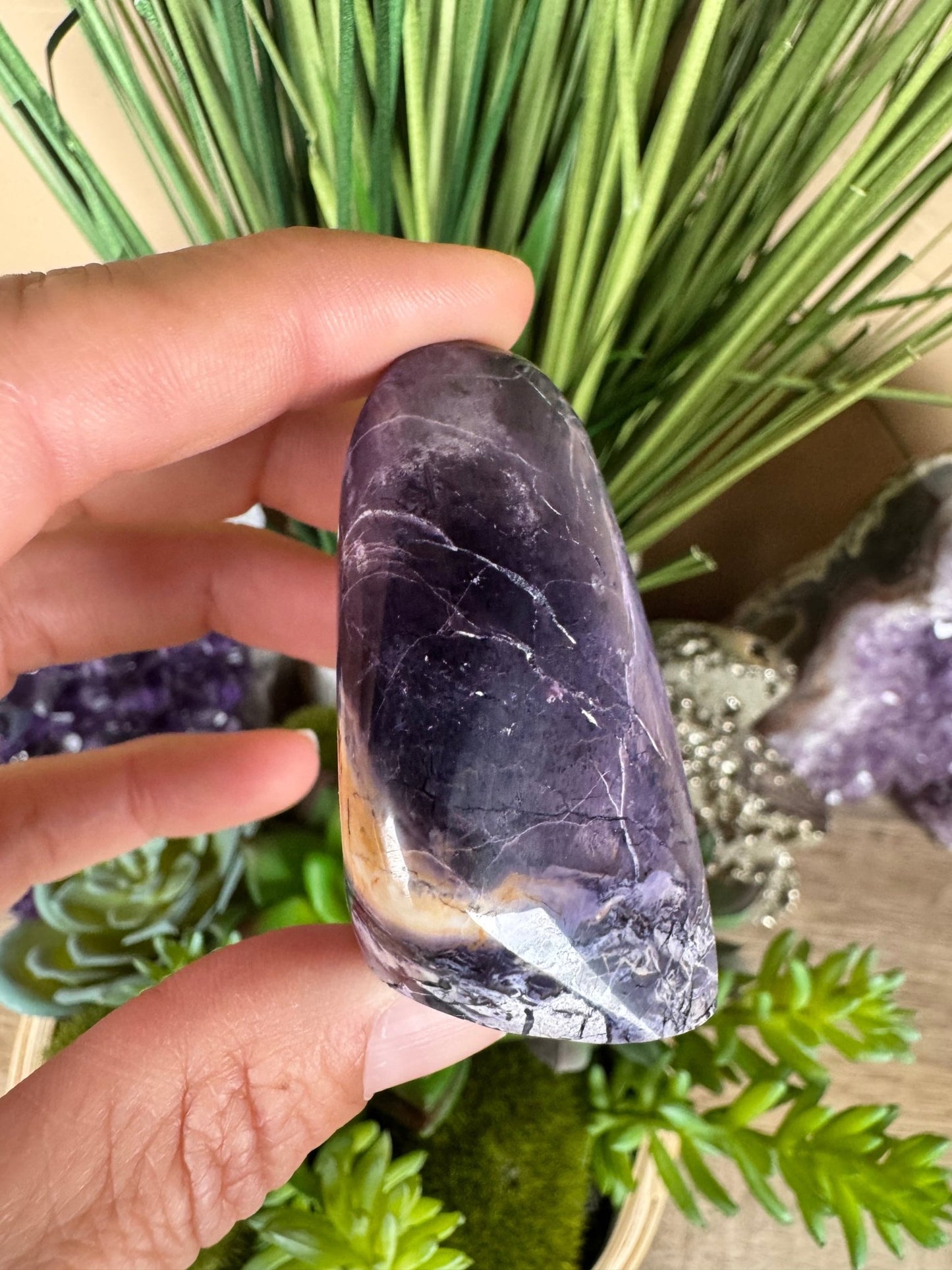 Tiffany Stone Freeform 51mm/2.01in - Purple Door Alchemy