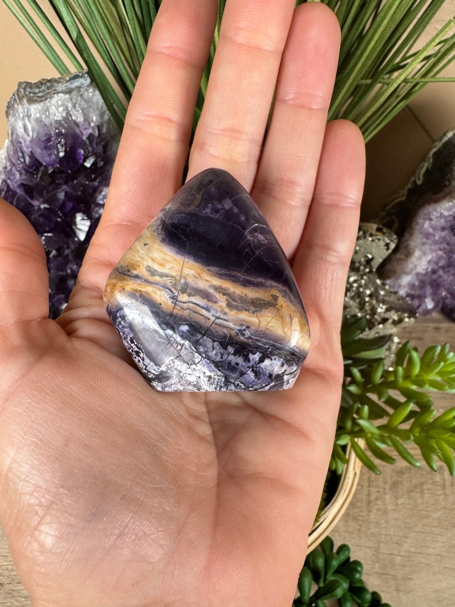 Tiffany Stone Freeform 51mm/2.01in - Purple Door Alchemy
