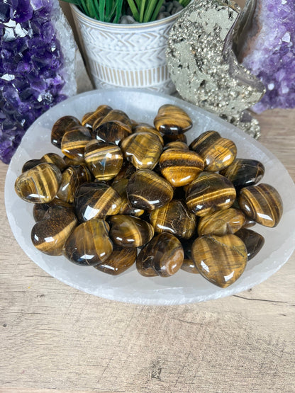 Tigers Eye Hearts - Purple Door Alchemy