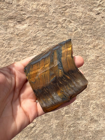 Tigers Eye Slab 108g - Purple Door Alchemy