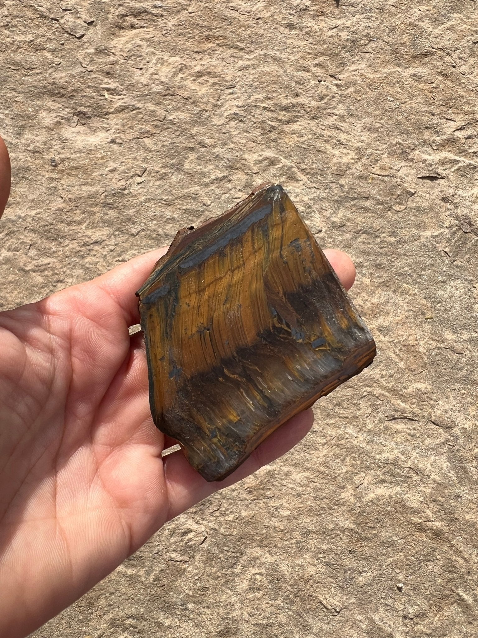 Tigers Eye Slab 115g - Purple Door Alchemy