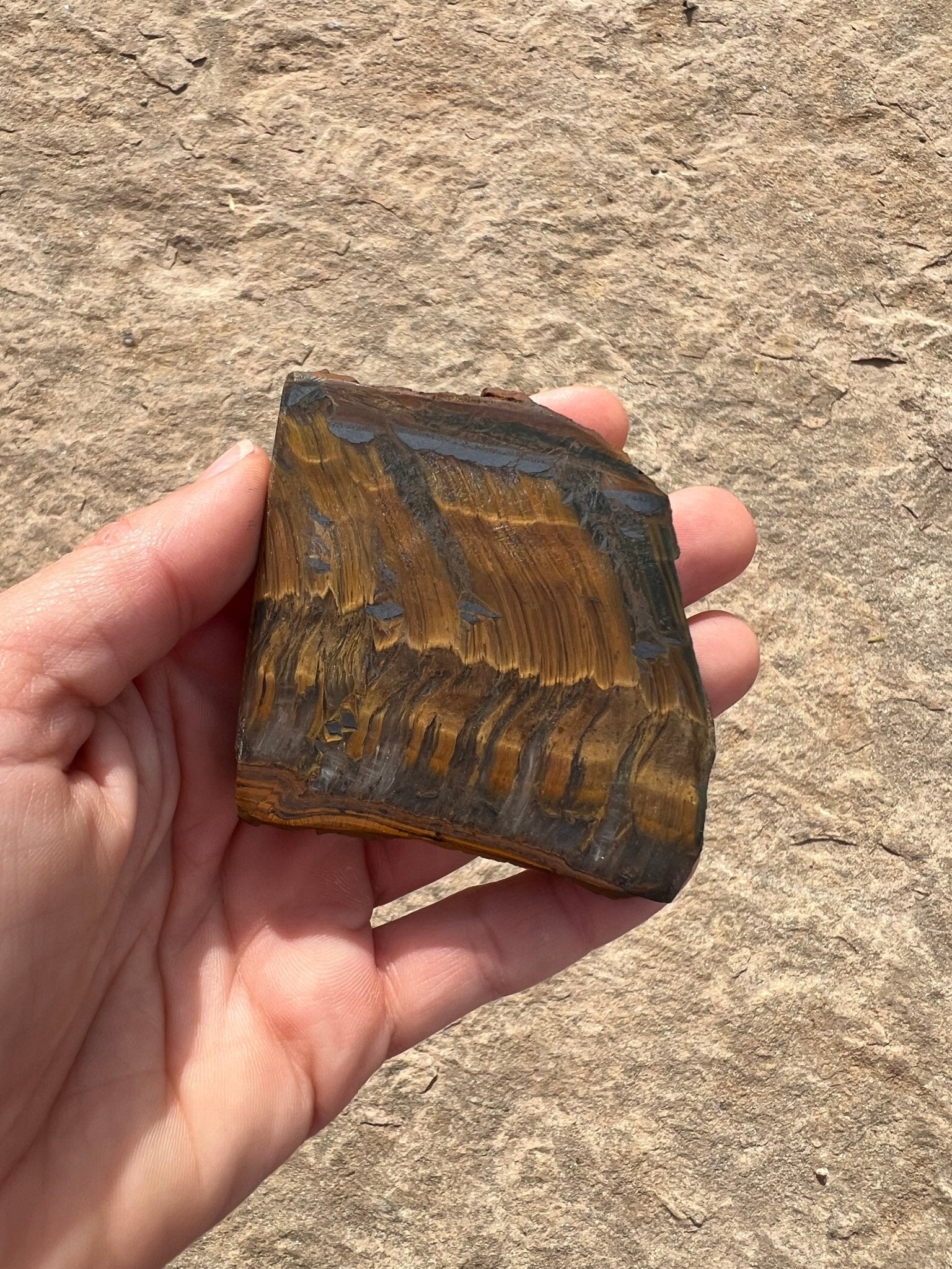 Tigers Eye Slab 115g - Purple Door Alchemy