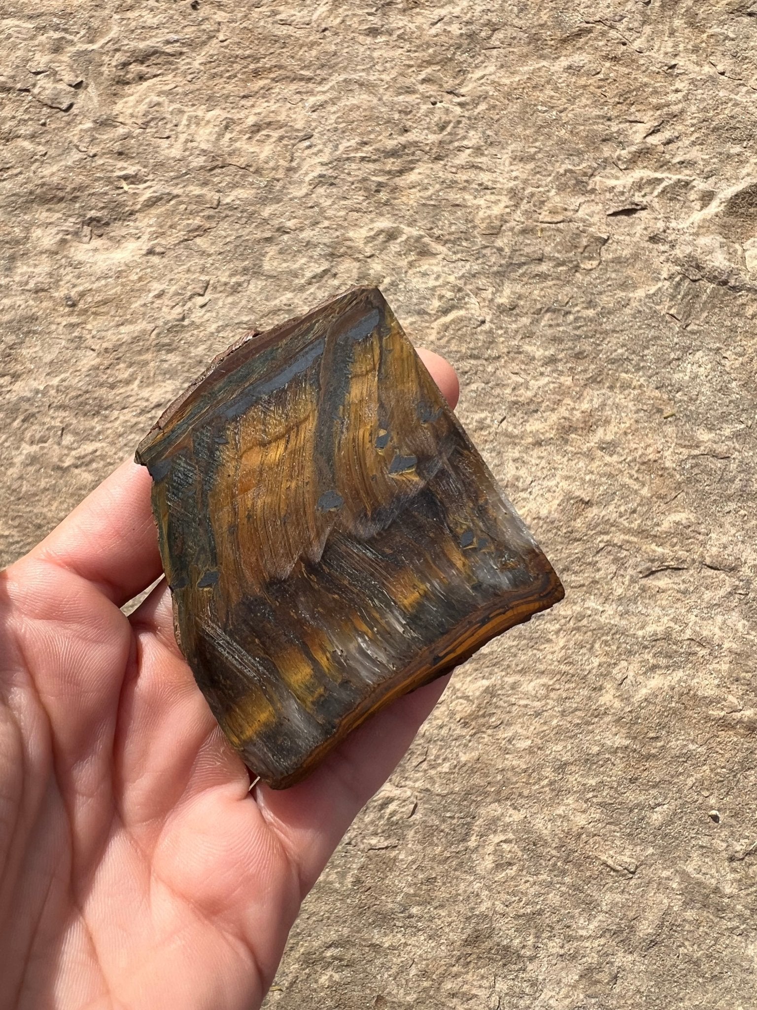 Tigers Eye Slab 98g - Purple Door Alchemy