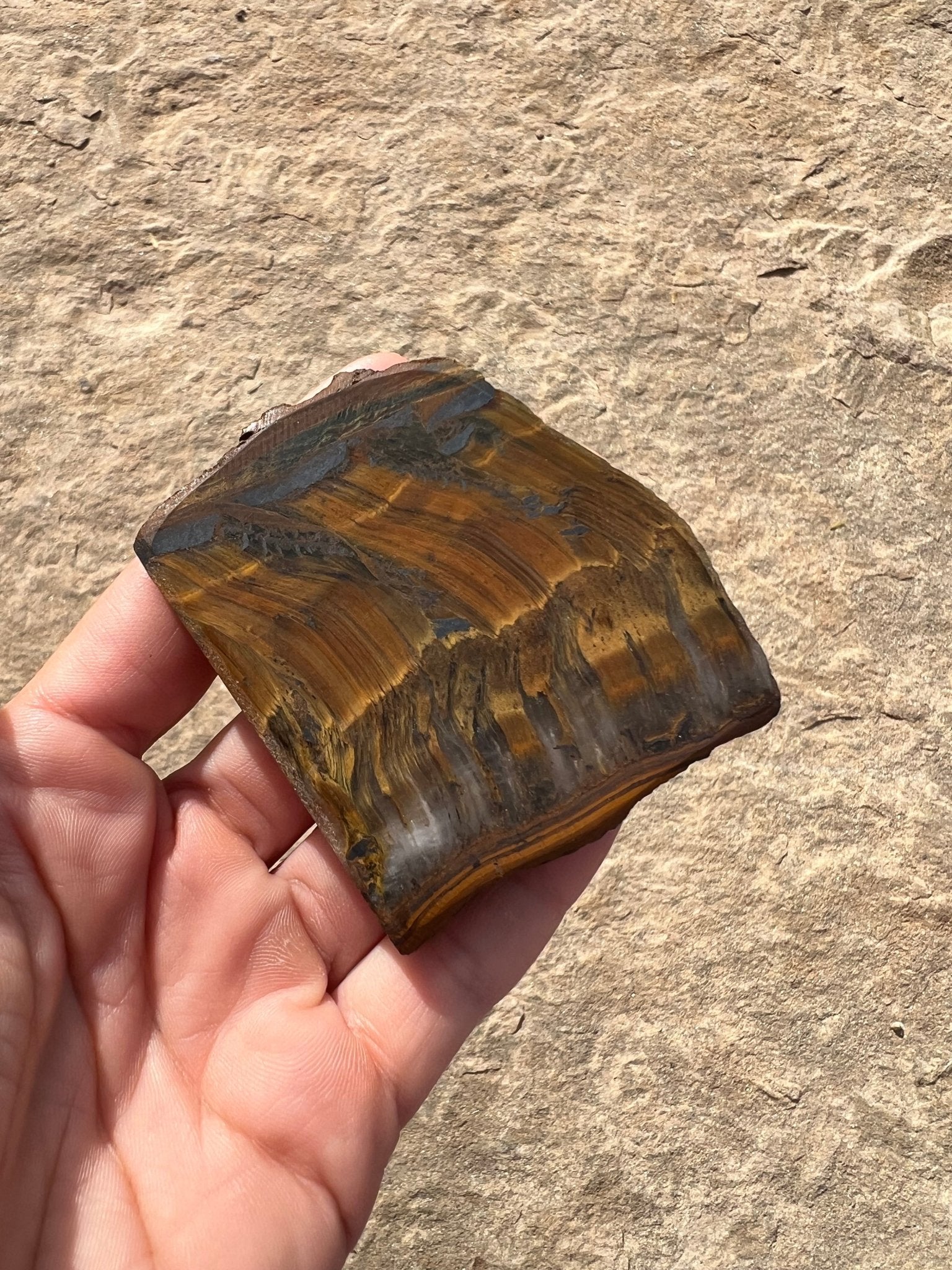 Tigers Eye Slab 98g - Purple Door Alchemy