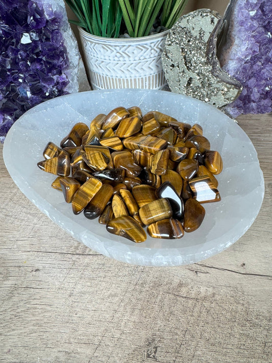 Tiger's Eye Tumble - Purple Door Alchemy