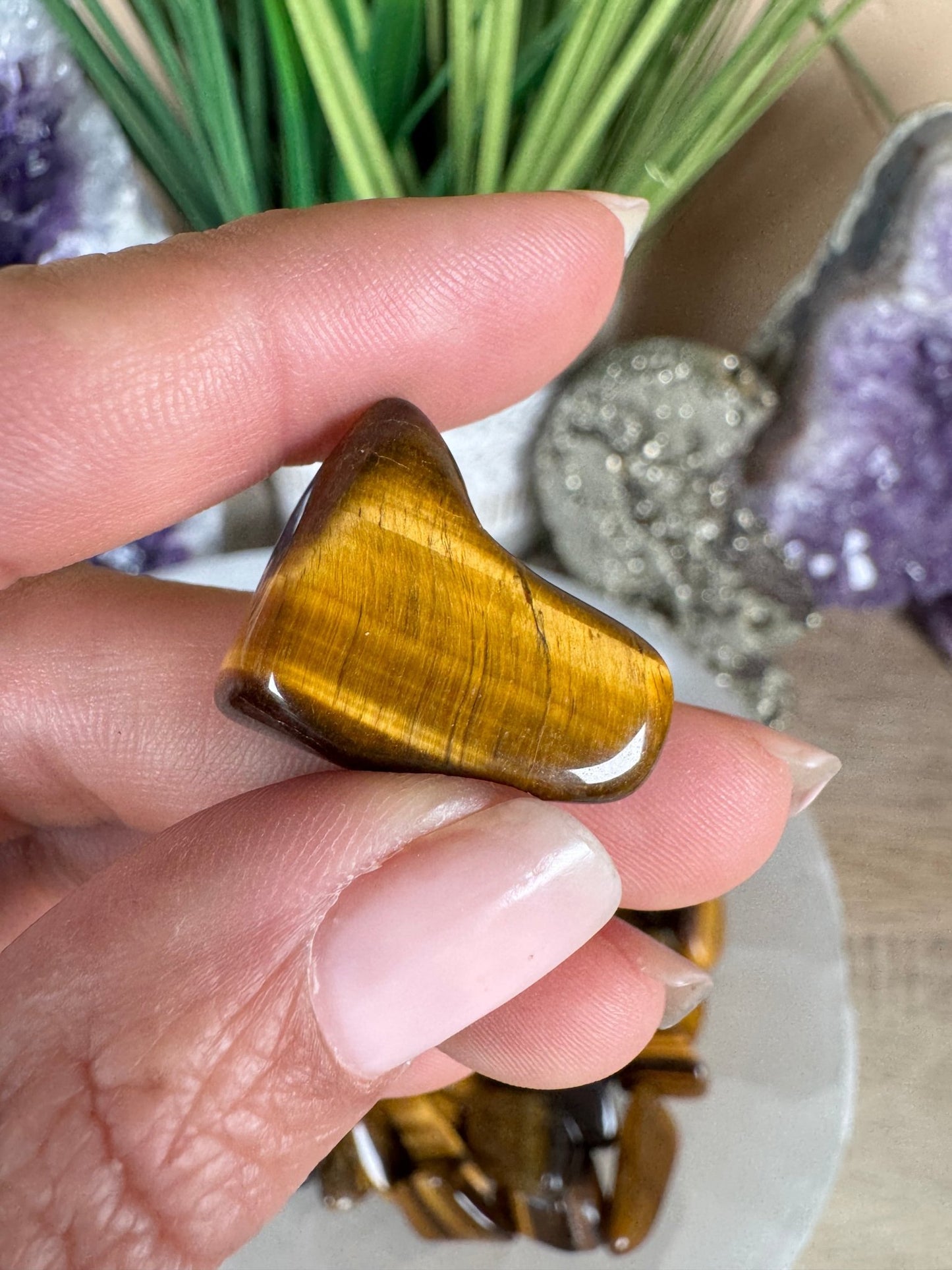 Tiger's Eye Tumble - Purple Door Alchemy