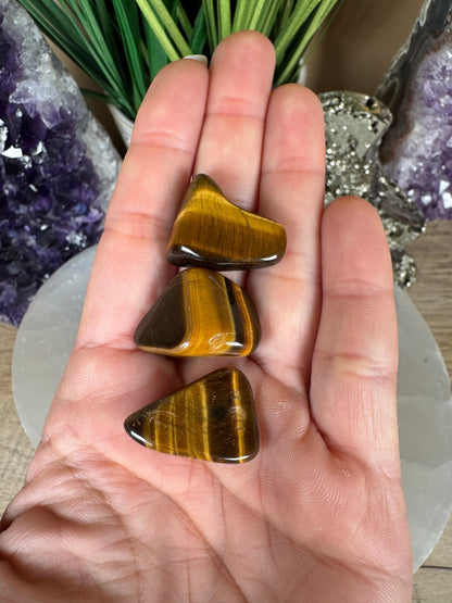 Tiger's Eye Tumble - Purple Door Alchemy