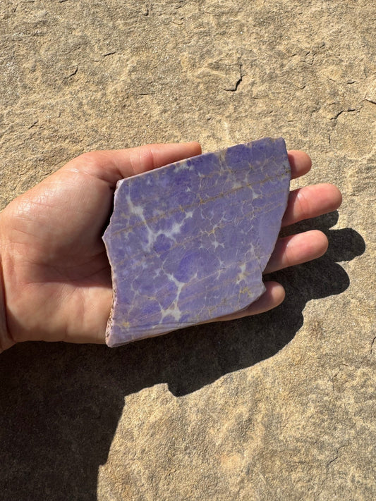Turkish Purple Jade Slab 125g - Purple Door Alchemy
