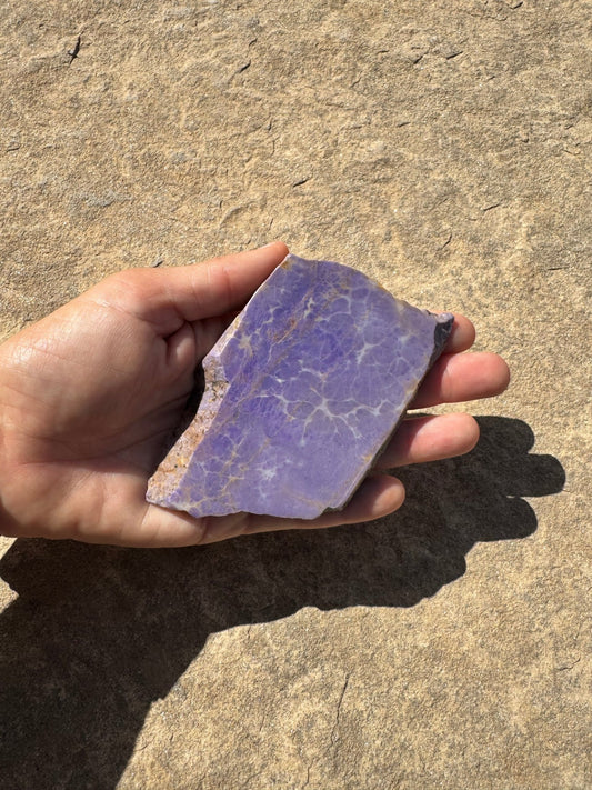 Turkish Purple Jade Slab 126g - Purple Door Alchemy