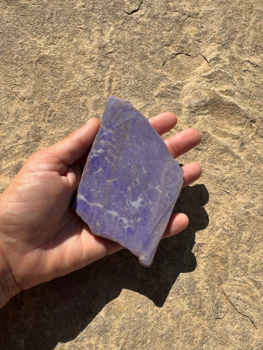 Turkish Purple Jade Slab 167g - Purple Door Alchemy