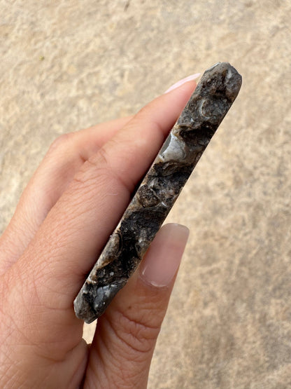Turritella Fossil Agate Slab 62g - Purple Door Alchemy
