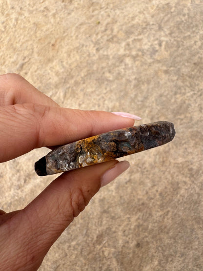 Turritella Fossil Agate Slab 65g - Purple Door Alchemy