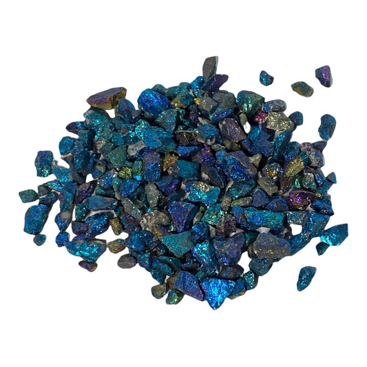 Chalcopyrite Peacock Ore Chips - Purple Door Alchemy