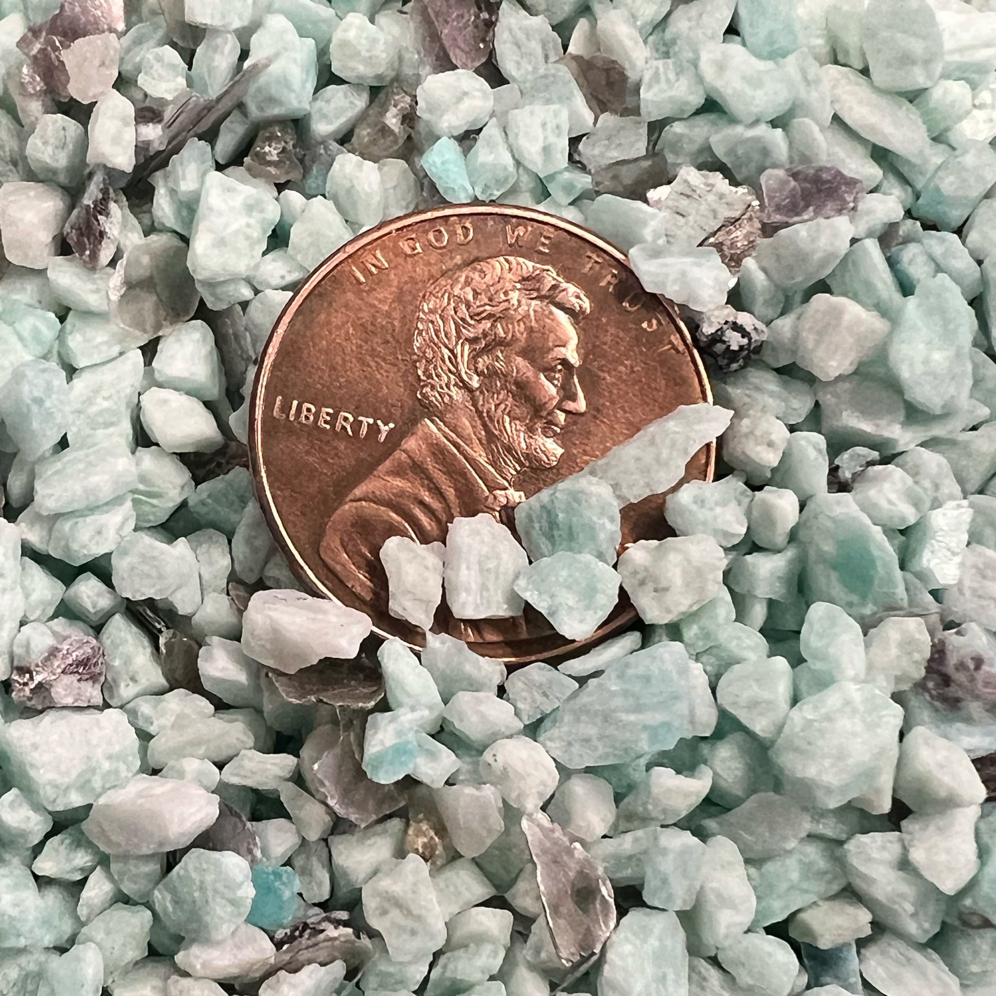 Crushed Amazonite Extra Coarse - Crushed Minerals - Purple Door Alchemy
