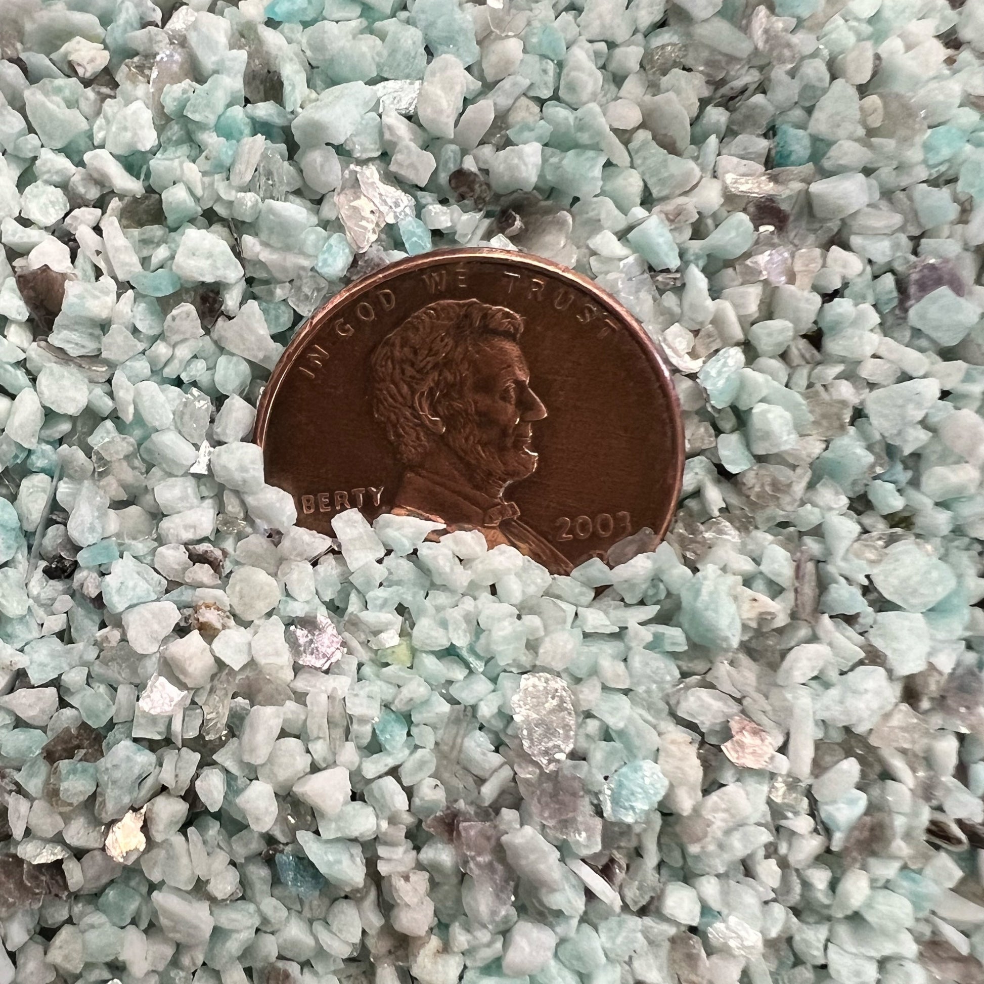 Crushed Amazonite Coarse - Crushed Minerals - Purple Door Alchemy