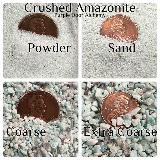 Crushed Amazonite - Crushed Minerals - Purple Door Alchemy