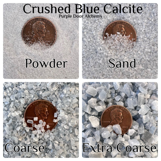 Crushed Blue Calcite - Purple Door Alchemy