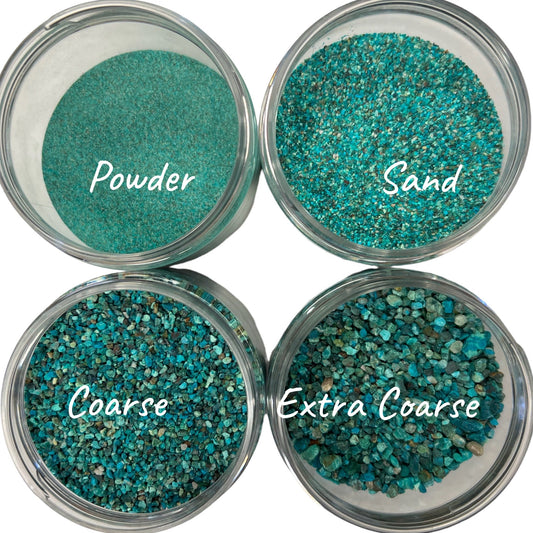 Crushed Peruvian Chrysocolla - Crushed Minerals - Purple Door Alchemy