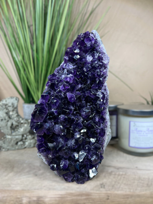 Grape Jelly Amethyst Cluster #1 - Purple Door Alchemy