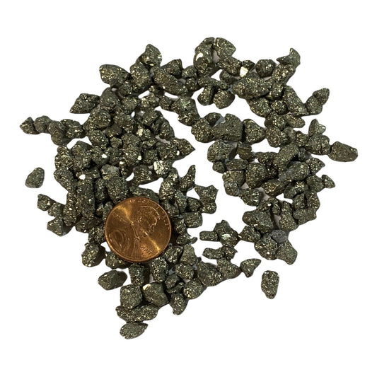 Pyrite Chips (1 ounce, 1/2 lb, 1 lb) - Purple Door Alchemy