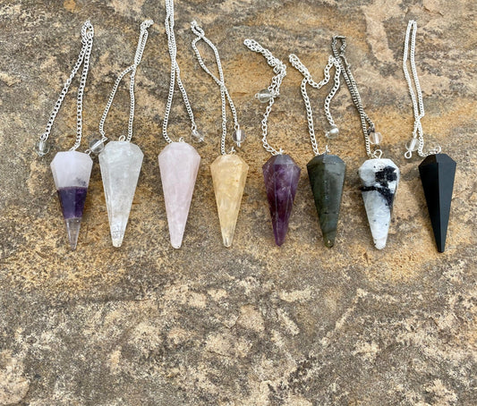 Reiki Charged Crystal Pendulum - Purple Door Alchemy