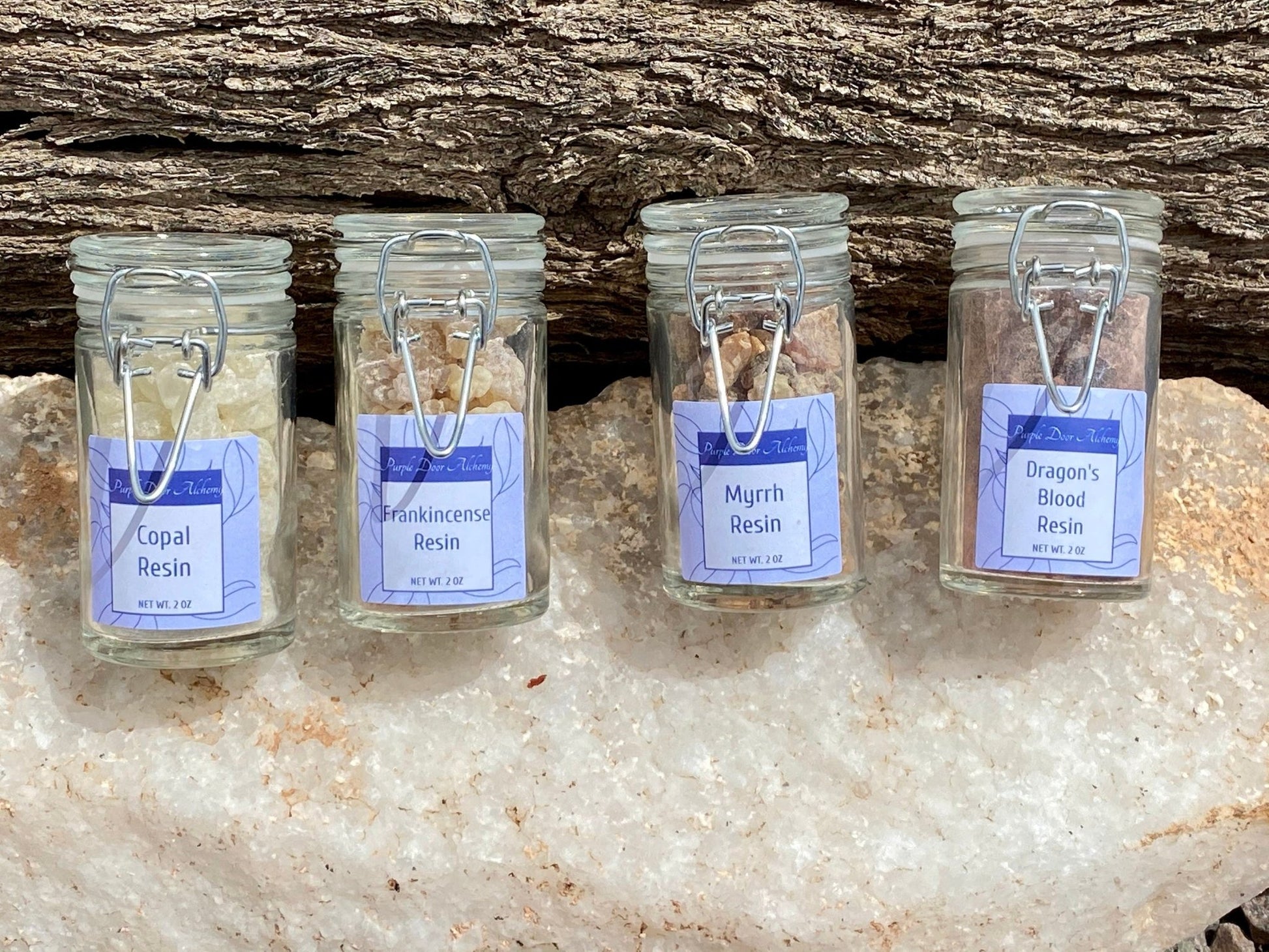 Resin Incense - Copal, Frankincense, Myrrh, & Dragon's Blood - Purple Door Alchemy