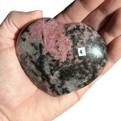 Rhodonite Heart - Purple Door Alchemy