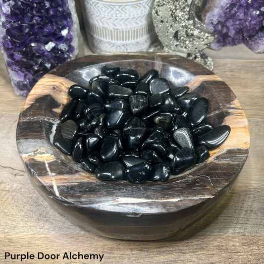 Tumbled Obsidian - Purple Door Alchemy